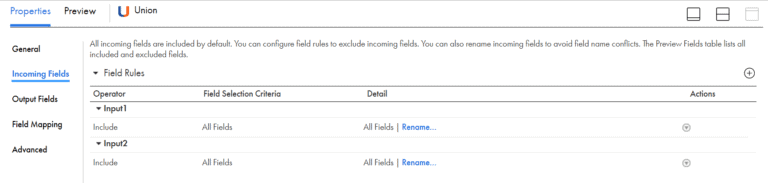 Union Transformation Examples Union Transformation in Informatica Cloud (IICS) - ThinkETL