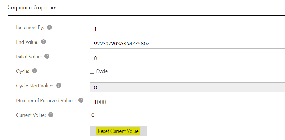 Resetting a Shared Sequence