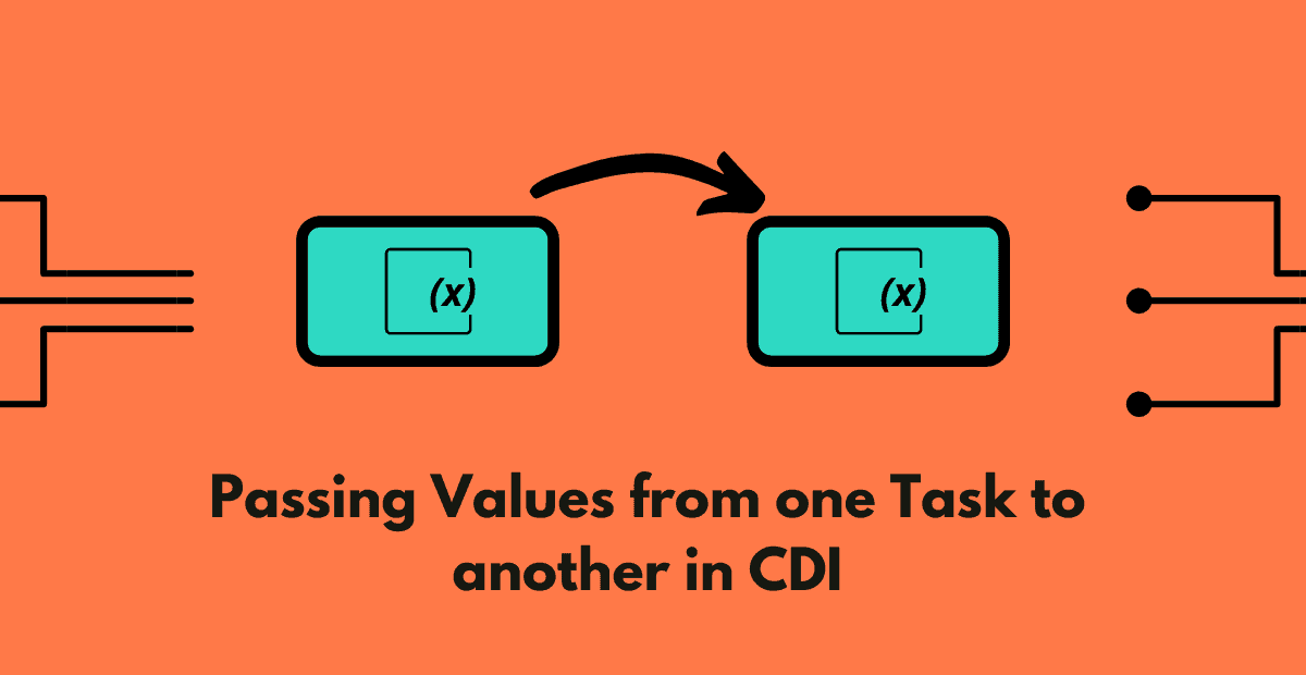 Passing Values from one Task to another in CDI