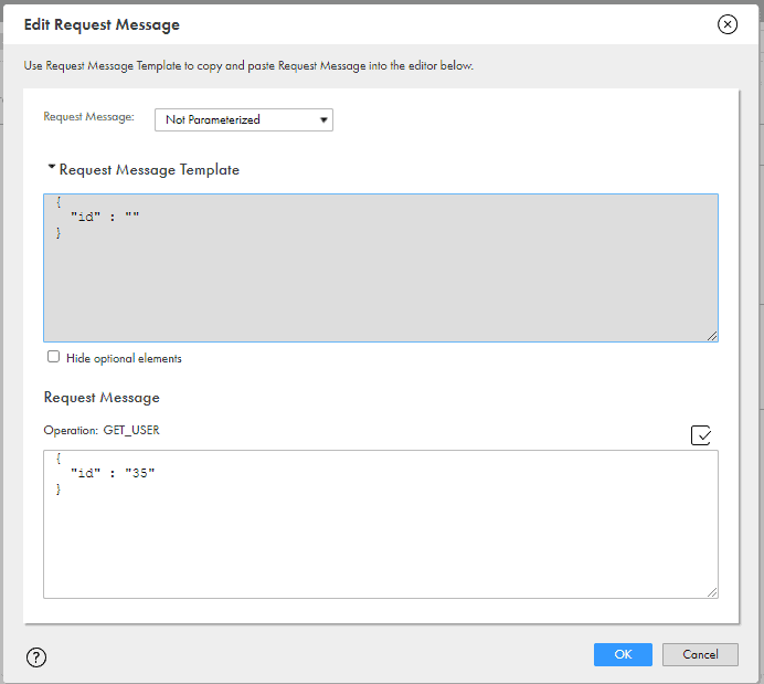 Configuring Request Message to fetch a particular user details