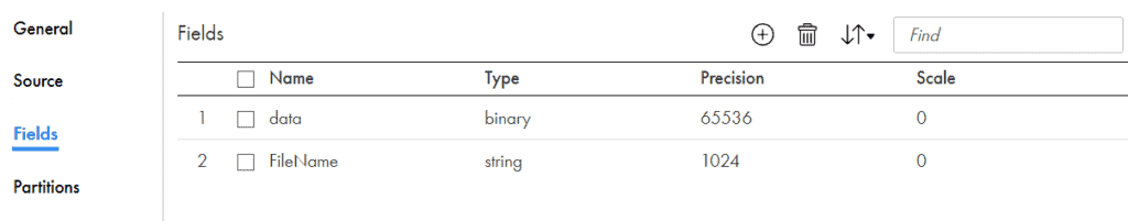 Binary field created from JSON file