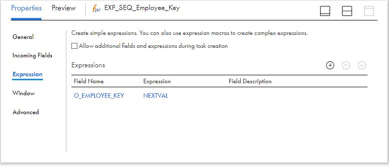 Creating output surrogate key field using Sequence Generator