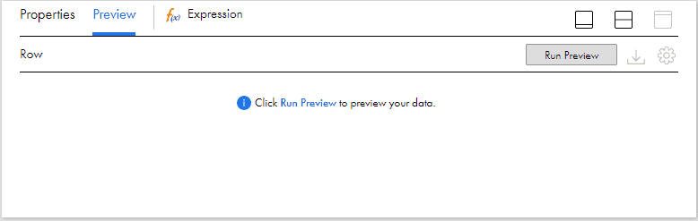 Preview tab in expression transformation
