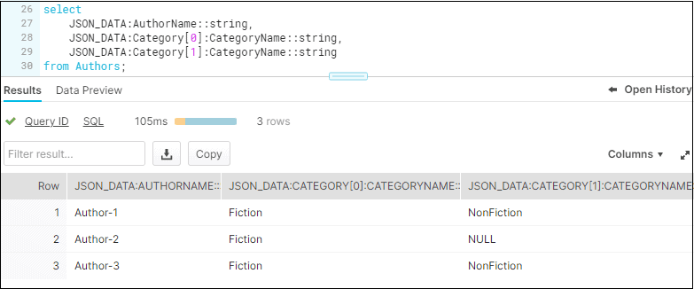 Casting the datatype of fields while querying JSON data