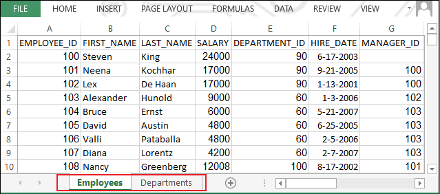 Excel Source File with multiple worksheets
