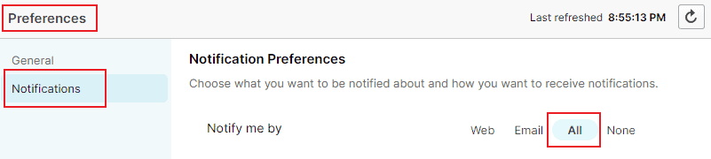 Enabling Notification Preferences