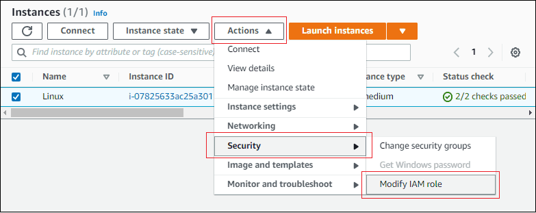 Modify IAM Role of EC2 Instance