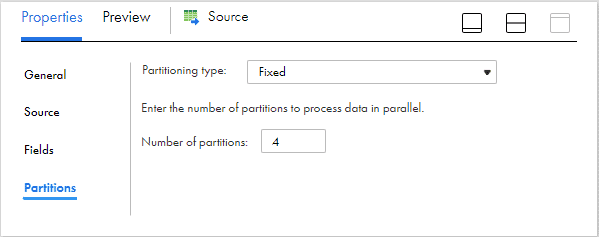 Configuring Fixed Partitioning for non-relational sources