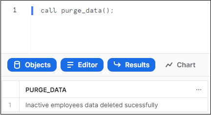 Call Stored Procedure without any Input Parameters