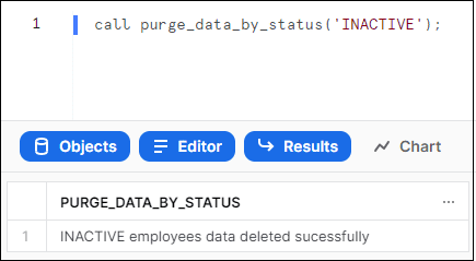 Call Stored Procedure with Input Parameters