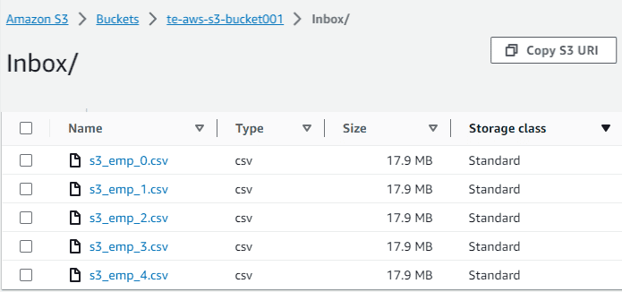 Source AWS S3 files