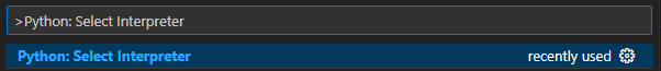 VS Code Command Palette