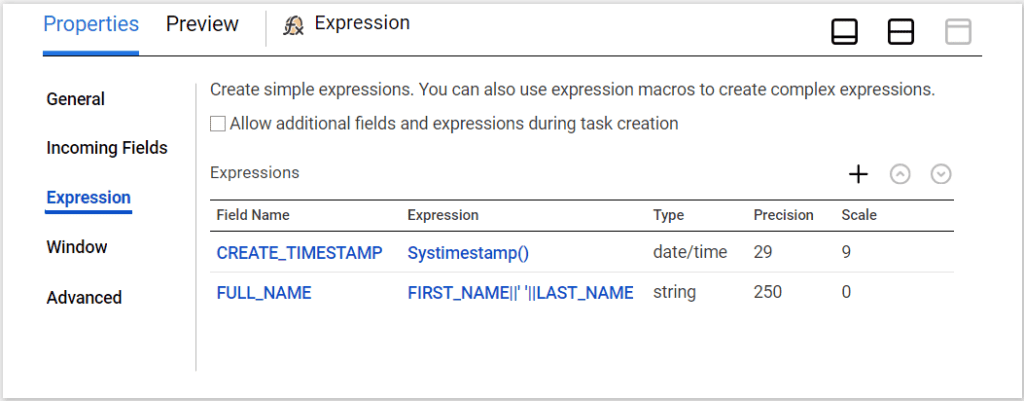 Adding Field Expression using Source Fields in Expression Transformation