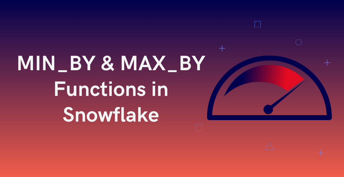 MIN_BY and MAX_BY Functions in Snowflake