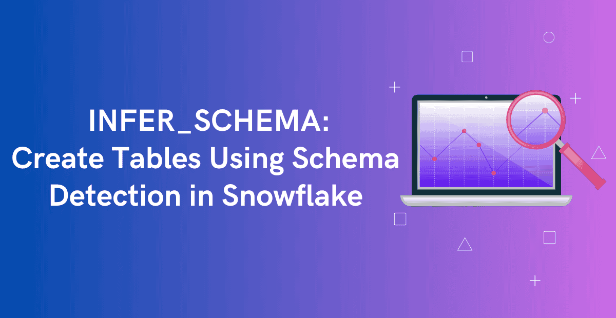 Snowflake INFER_SCHEMA: Create Tables Using Schema Detection